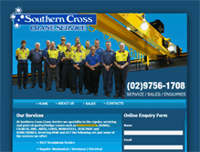 Tablet Screenshot of cranes.net.au